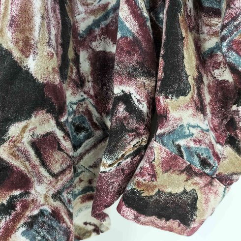 AGGIO 総柄 レーヨン シャツ メンズ import:L