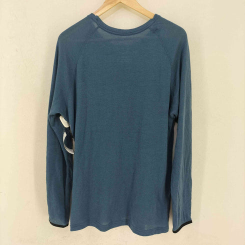ヤマトミチ 山と道 U.L. HIKE & BACKPACKING DF MESH MERINO LOG SLEEVE SLATE BLUE メンズ JPN:XL