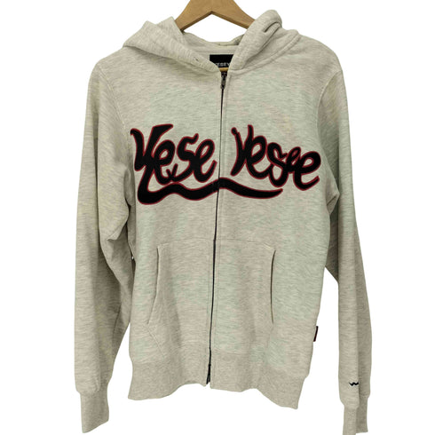 イエスアイシー YESEYESEE Y.E.S Snail Logo Zip-up Hoodie Light Greyフーディー ジップアップ パーカー メンズ import:S