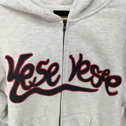 イエスアイシー YESEYESEE Y.E.S Snail Logo Zip-up Hoodie Light Greyフーディー ジップアップ パーカー メンズ import:S