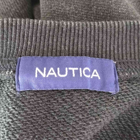 ノーティカ NAUTICA Bleach Washed Hidden Logo Crewneck Sweatshirt 裏毛ヒドゥンロゴクルースウェット メンズ import:XL