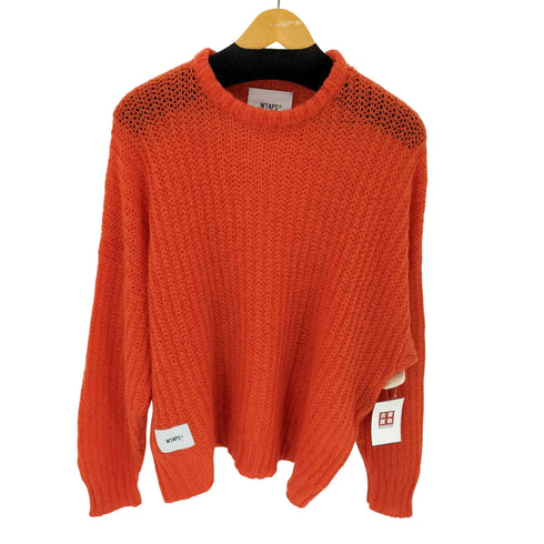 ダブルタップス WTAPS 18AW ALGA SWEATERモヘア混 アクリル ローゲージニット メンズ X 02