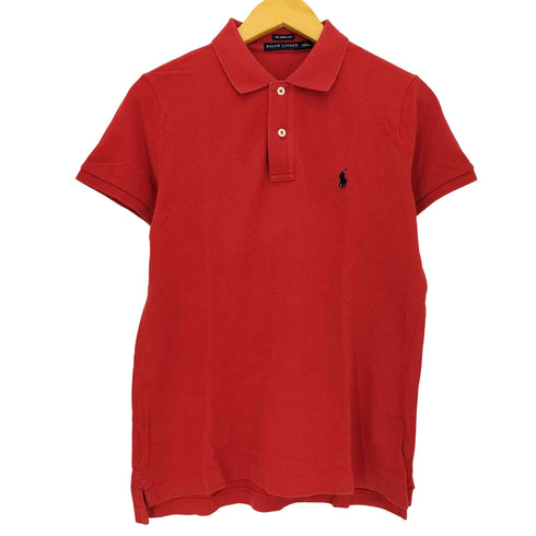 ラルフローレン RALPH LAUREN THE SKINNY POLO ポニー刺繍 鹿の子ポロシャツ レディース import:L