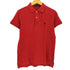 ラルフローレン RALPH LAUREN THE SKINNY POLO ポニー刺繍 鹿の子ポロシャツ レディース import:L