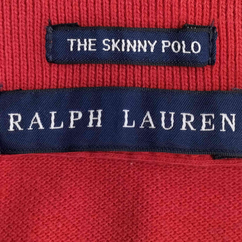 ラルフローレン RALPH LAUREN THE SKINNY POLO ポニー刺繍 鹿の子ポロシャツ レディース import:L