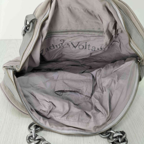 ザディグエヴォルテール ZADIG&VOLTAIRE チェーンハンドル 総柄ハンドバッグ レディース