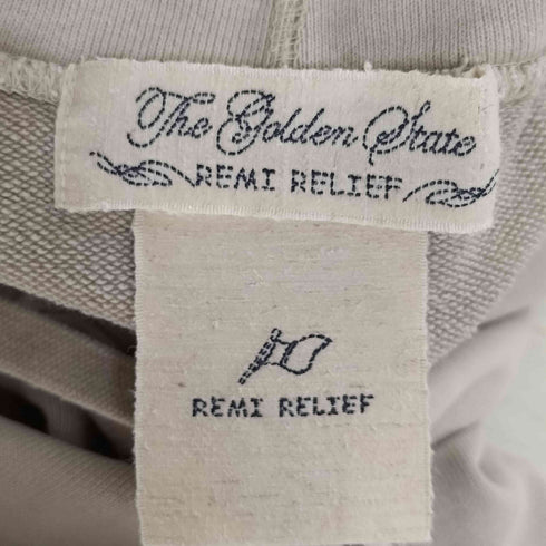 レミレリーフ REMI RELIEF クロップド プルオーバーパーカー レディース FREE