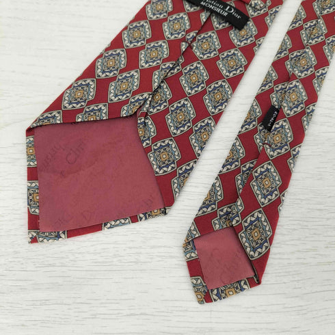 クリスチャンディオール Christian Dior MONSIEUR 総柄シルクネクタイ メンズ