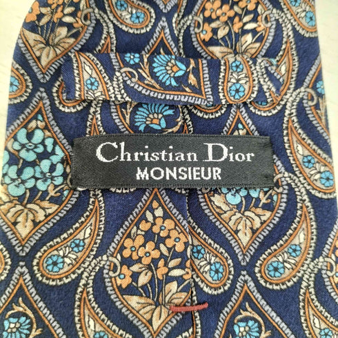 クリスチャンディオール Christian Dior MONSIEUR ペイズリー柄シルクネクタイ メンズ