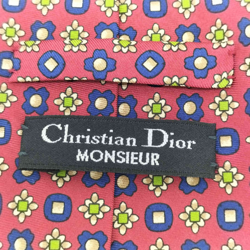 クリスチャンディオール Christian Dior MONSIEUR 総柄シルクネクタイ メンズ