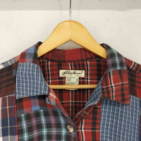エディーバウアー Eddie Bauer パッチワークオープンカラーシャツ メンズ JPN:M