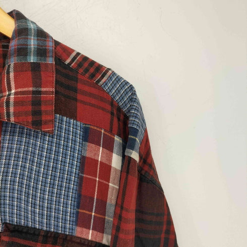 エディーバウアー Eddie Bauer パッチワークオープンカラーシャツ メンズ JPN:M