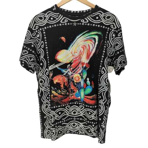 ビリオネアボーイズクラブ Billionaire Boys Club スペース ロデオ 総柄 アート プリント Tシャツ メンズ import:L