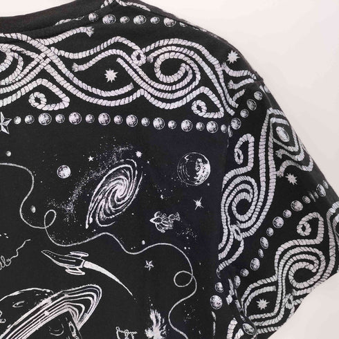ビリオネアボーイズクラブ Billionaire Boys Club スペース ロデオ 総柄 アート プリント Tシャツ メンズ import:L