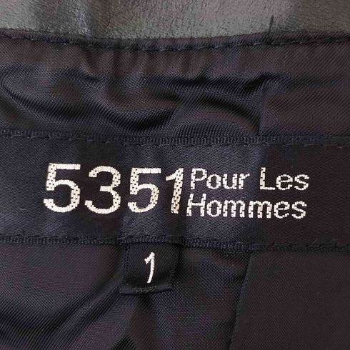 ゴーサンゴーイチプールオム 5351 POUR LES HOMMES カウレザージャケット メンズ JPN:1