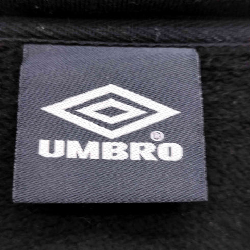 アンブロ UMBRO 24AW 別注 ワンポイント ロゴ刺繍 裏起毛 ハーフジップ スウェット メンズ import:M