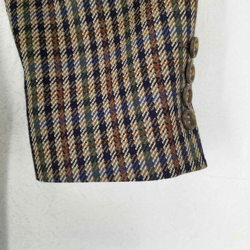 アクアスキュータム AQUASCUTUM ガンクラブチェック ウールテーラードジャケット メンズ 38