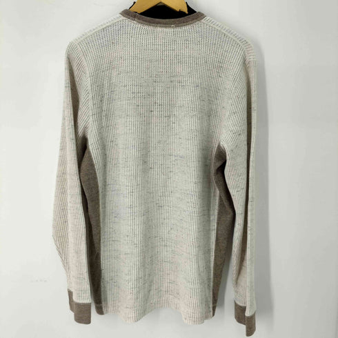 アバクロンビーアンドフィッチ Abercrombie & Fitch MUSCLE 刺繍ロゴ サーマル ワッフル ロングスリーブカットソー メンズ L