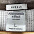 アバクロンビーアンドフィッチ Abercrombie & Fitch MUSCLE 刺繍ロゴ サーマル ワッフル ロングスリーブカットソー メンズ L