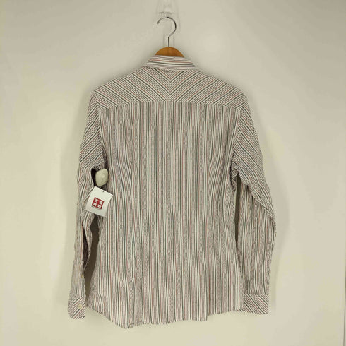 カルバンクラインジーンズ Calvin Klein Jeans ダブルポケット ストライプ レギュラーカラー シャツ メンズ import:L