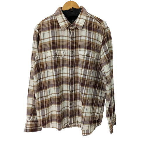 エディーバウアー Eddie Bauer ロングスリーブ チェック ネルシャツ メンズ L