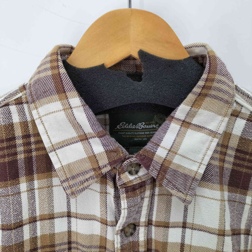 エディーバウアー Eddie Bauer ロングスリーブ チェック ネルシャツ メンズ L