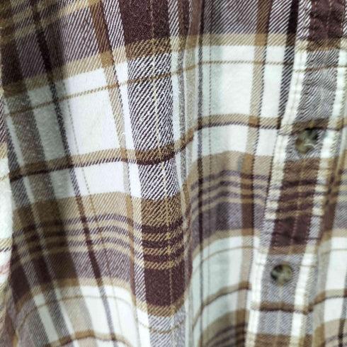 エディーバウアー Eddie Bauer ロングスリーブ チェック ネルシャツ メンズ L