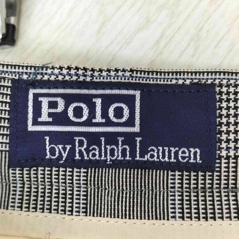 ポロバイラルフローレン Polo by RALPH LAUREN グレンチェック 2タックウールスラックスパンツ メンズ 86