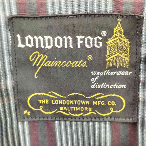 ロンドンフォグ LONDON FOG 60-70S 裏地 ストライプ 比翼 コート REEVES社製 レディース 6 REG