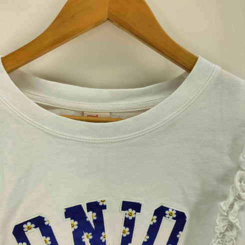 ニコアンド niko and... wiggle wiggle フリルアソートロゴTシャツ レディース JPN:L