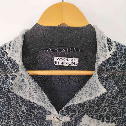 ヨシキヒシヌマ PEPLUM by YOSHIKI HISHINUMA シュリンクデザインシャツ レディース JPN:1