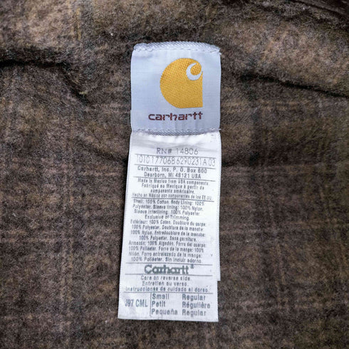 カーハート Carhartt 00S DETROIT JACKET デトロイトジャケット 裏地チェック ブランケット ダック地 メンズ import:S