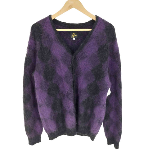 ニードルズ Needles 21AW Mohair Diamond Pattern Cardigan モヘア ダイヤモンド柄 カーディガン メンズ JPN:S