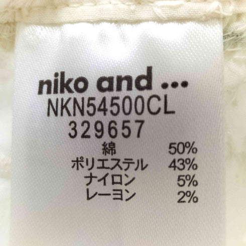 ニコアンド niko and... 鍵編みコンビミニスカート レディース FREE