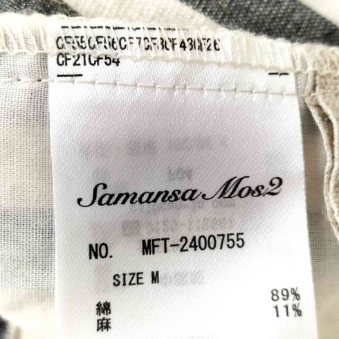 サマンサモスモス samansa Mos2 綿麻フリルパンツ レディース JPN:M