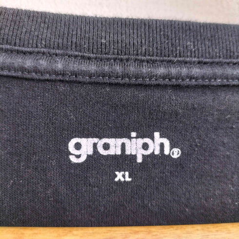 グラニフ graniph コラボ プリント 長袖カットソー メンズ import:XL