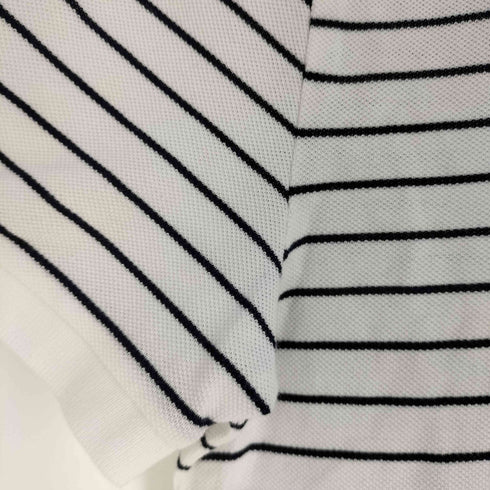 ラコステ LACOSTE SLIM FIT ロゴ刺繍 ボーダー 鹿の子 ポロシャツ メンズ import:S