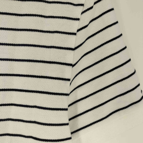 ラコステ LACOSTE SLIM FIT ロゴ刺繍 ボーダー 鹿の子 ポロシャツ メンズ import:S