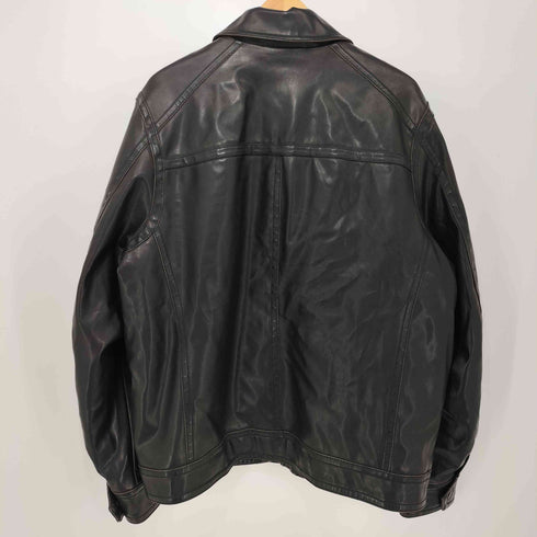 トミーヒルフィガー TOMMY HILFIGER ジップアップ レザー ジャケット メンズ import:M