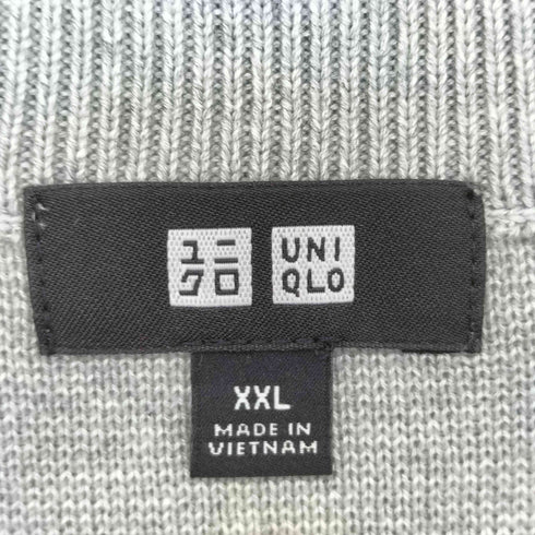 ユニクロ UNIQLO ウォッシャブルミラノリブクルーネックセーター メンズ JPN:XXL