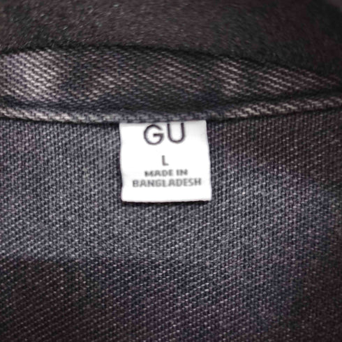 ジーユー GU ウォッシュドシャツ デニム メンズ JPN:L