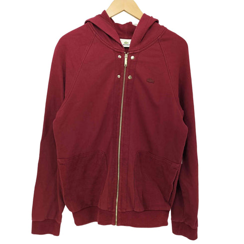 ラコステ LACOSTE ボルドーロゴ ジップアップ パーカー メンズ JPN:4