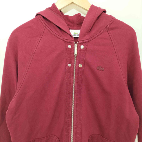 ラコステ LACOSTE ボルドーロゴ ジップアップ パーカー メンズ JPN:4