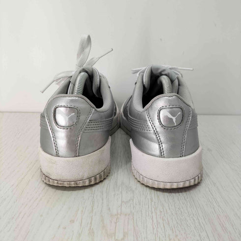 プーマ PUMA Carina Metallic Silver ローカットスニーカー レディース 25