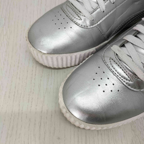 プーマ PUMA Carina Metallic Silver ローカットスニーカー レディース 25