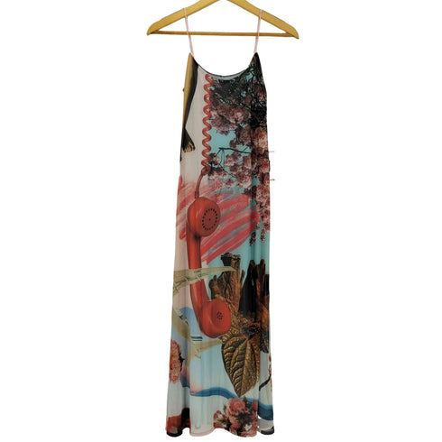 デシグアル Desigual フローラルコラージュ スリップワンピース レディース import:M