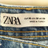 ザラ ZARA クラッシュ加工テーパードデニム メンズ 38