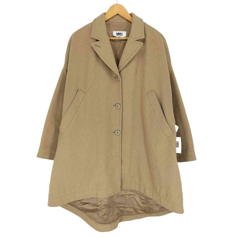 エムエムシックスメゾンマルジェラ MM6 Maison Margiela ピリング加工 ウールオーバーサイズコート レディース 38