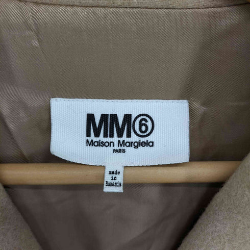 エムエムシックスメゾンマルジェラ MM6 Maison Margiela ピリング加工 ウールオーバーサイズコート レディース 38