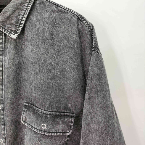 ラコレ LAKOLE ウォッシュド加工 デニムシャツ メンズ JPN:M